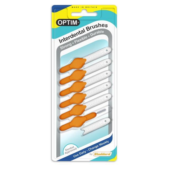 OPTIM Interdental Brushes 0.45mm Orange   6 per pack