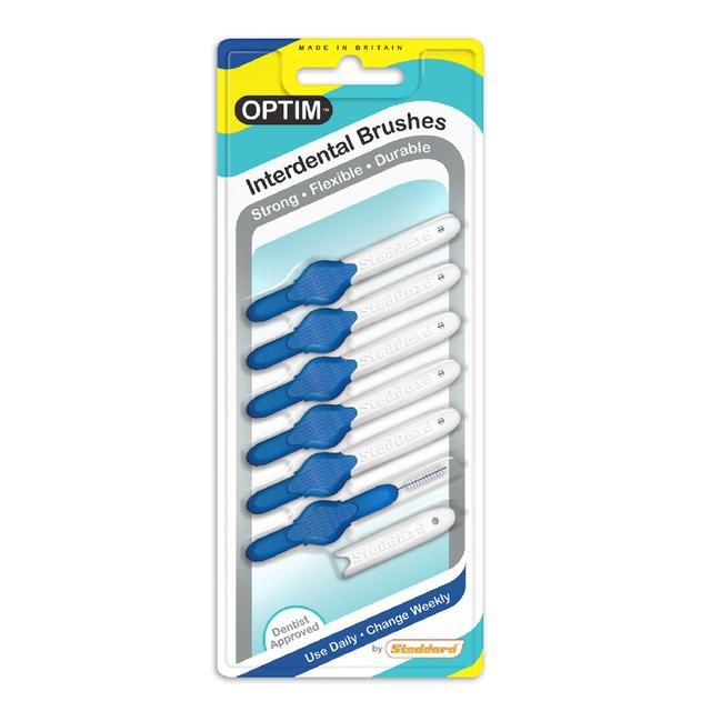 OPTIM Interdental Brushes 0.6mm Blue   6 per pack GOODS M&S   