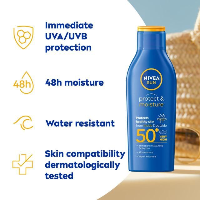 NIVEA SUN Protect & Moisture SPF 15 Sun Lotion    200ml GOODS M&S   