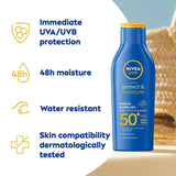 NIVEA SUN Protect & Moisture SPF 15 Sun Lotion    200ml GOODS M&S   