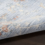 Elegant Heirloom Blue & Ivory Patterned Rug in 2 Sizes - McGrocer