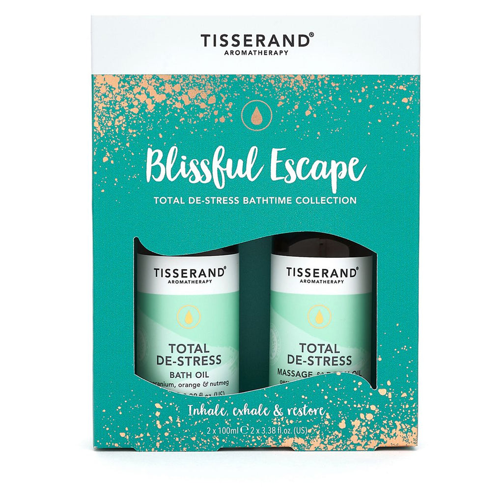 Tisserand Aromatherapy Blissful Escape Total De-Stress Bathtime Collection