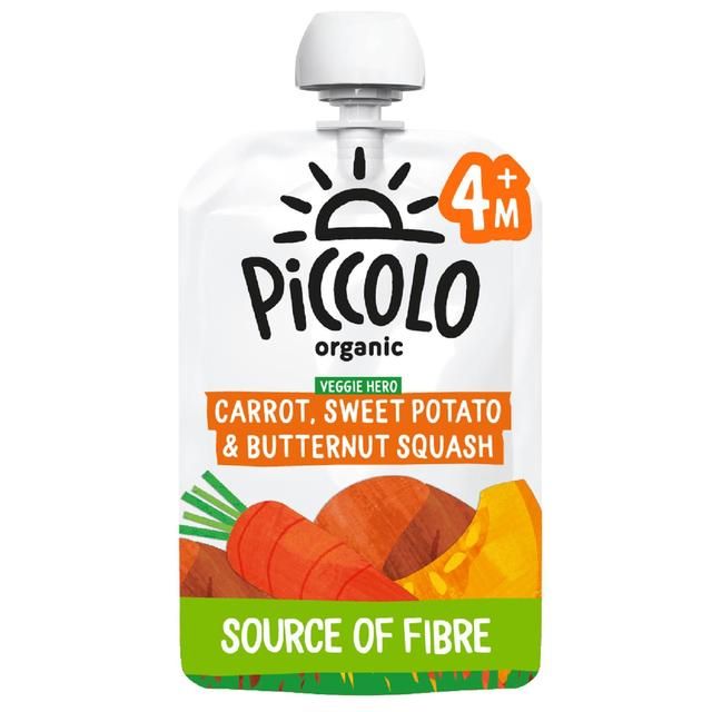 Piccolo Carrot Sweet Potato Butternut Squash Organic Pouch 4 mths+   100g GOODS M&S   