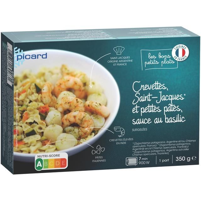 Picard Prawns Scallops & Vegetable Pasta   350g