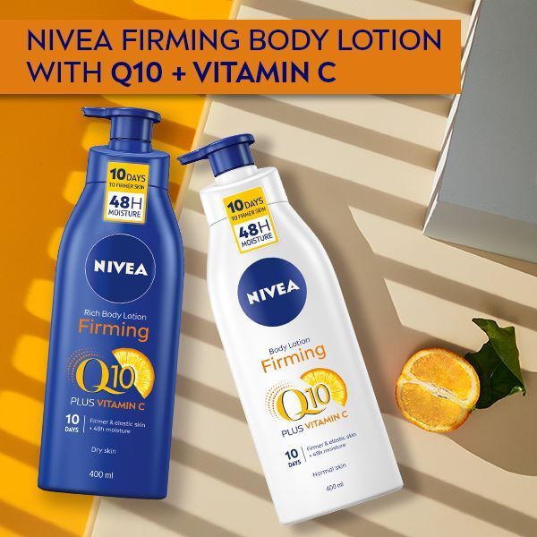 NIVEA Q10 + Vitamin C Firming Body Lotion for Dry Skin 400ml GOODS Sainsburys