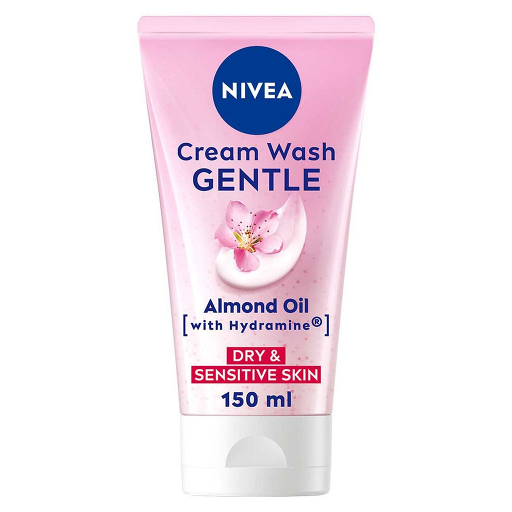 NIVEA Gentle Face Cleansing Cream Wash for Dry & Sensitive Skin, 150ml