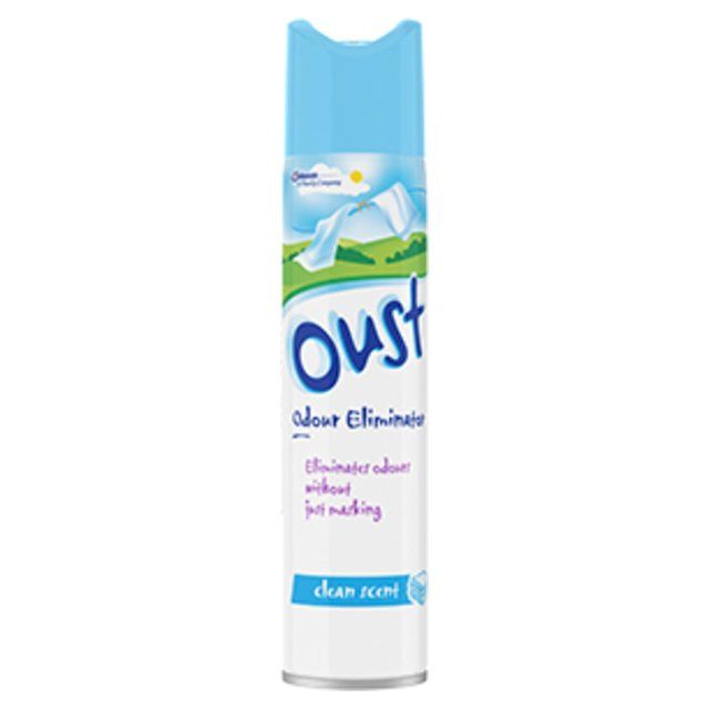 Oust Odour Eliminator Aerosol Clean Scent Air Freshener   300ml