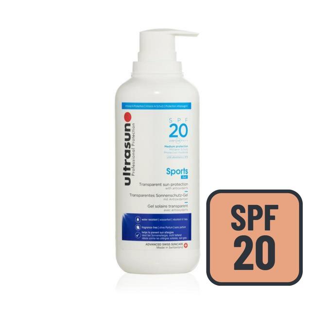 Ultrasun SPF 20 Sports Gel Sunscreen   400ml