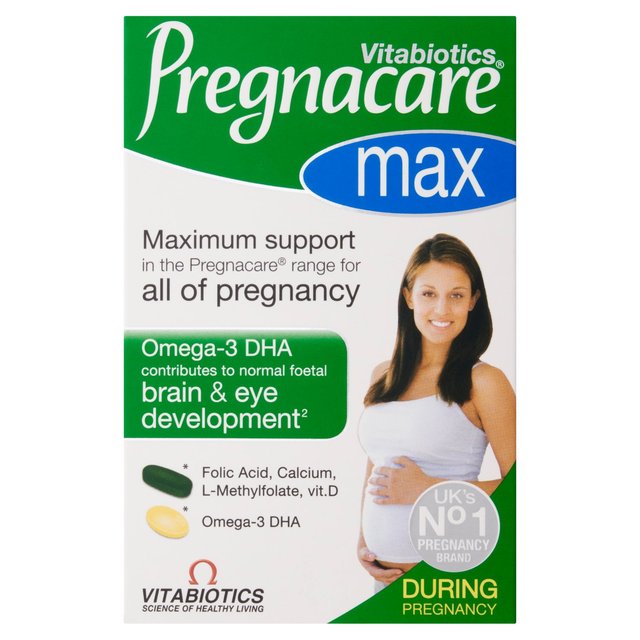 Vitabiotics Pregnacare Max Brain & Eye Development Omega-3 DHA Capsules    84 per pack GOODS M&S   