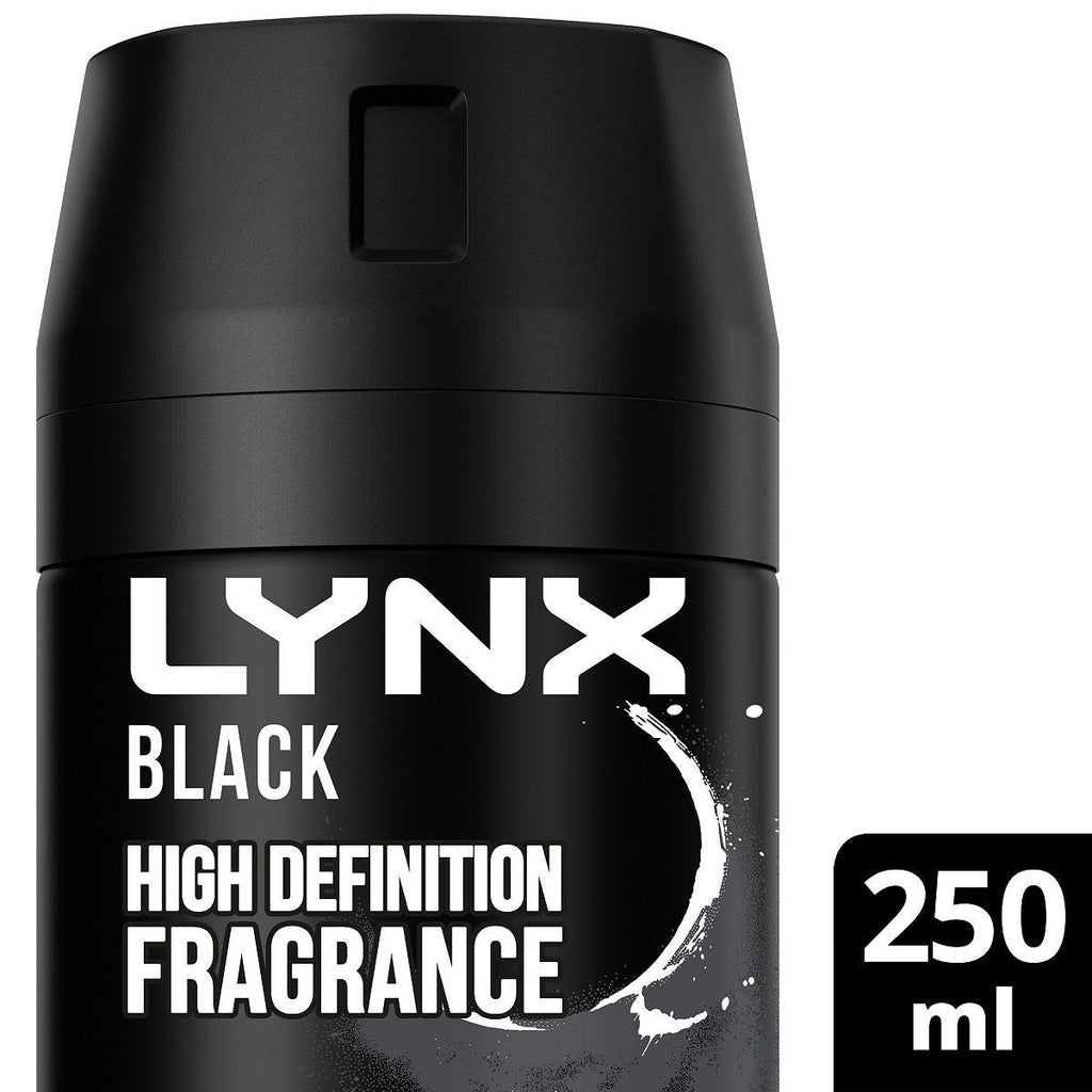 Lynx Aerosol Bodyspray Deodorant XXL Black 250ml