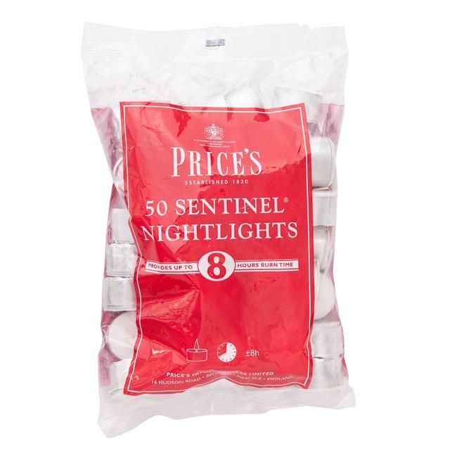 Price's Candles 8 Hour Sentinel Nightlights   50 per pack