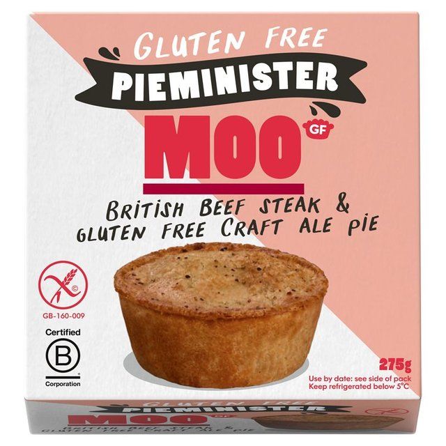 Pieminister Moo Beef Steak & Gluten Free Ale Pie   275g