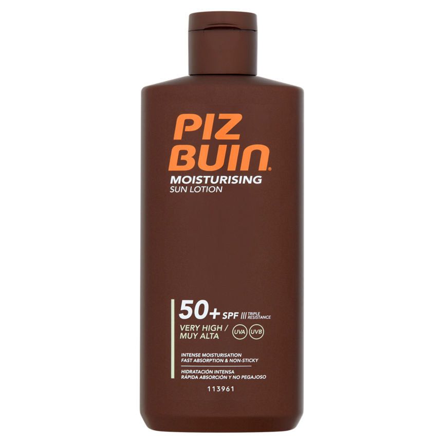 Piz Buin Moisturising Sun Lotion SPF 50+ Very High GOODS ASDA   