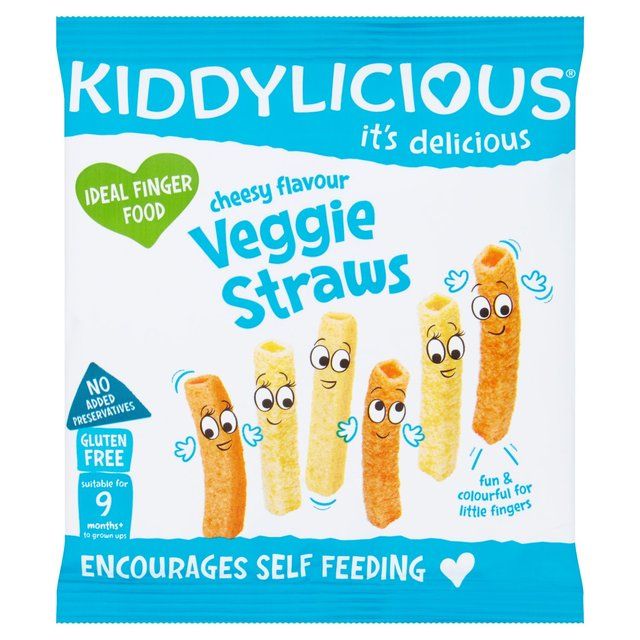 Kiddylicious Cheesy Flavoured Veggie Straws Baby Snacks   12g GOODS M&S   