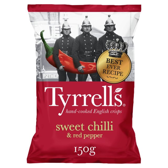 Tyrrells Sweet Chilli & Red Pepper Sharing Crisps   150g GOODS M&S   