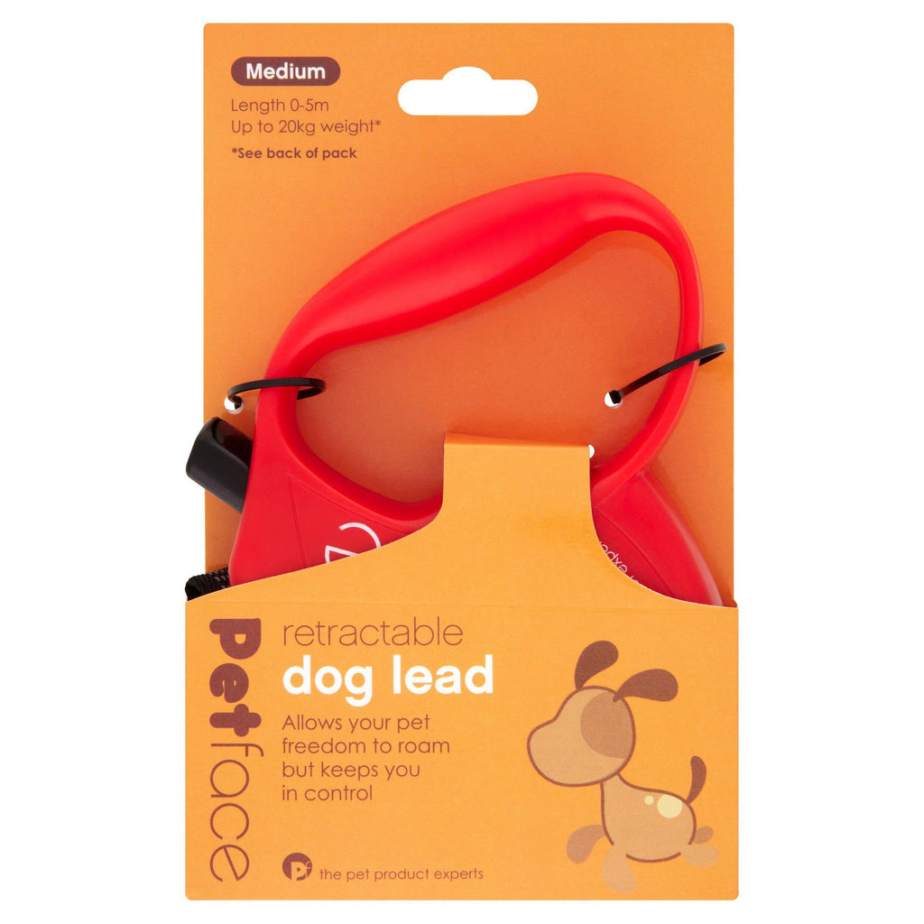 Petface Retractable Dog Lead, Medium