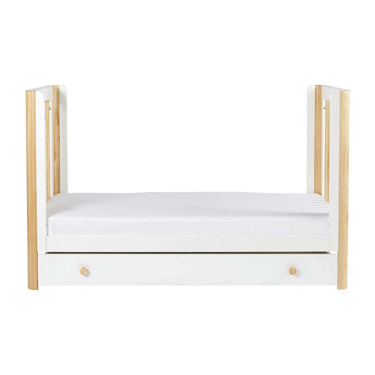 Ickle Bubba Tenby Classic Cot Bed with Under Drawer - Scandi White