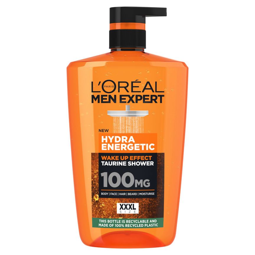 L 'Oreal Men Expert Hydra Energetic Shower Gel Large XXL 1L GOODS ASDA   