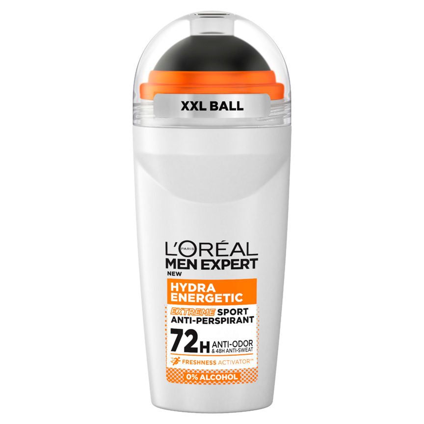 L'Oreal Men Expert  Hydra Energetic Extreme Sport 72H Roll On Anti-Perspirant Deodorant 50ml GOODS ASDA   