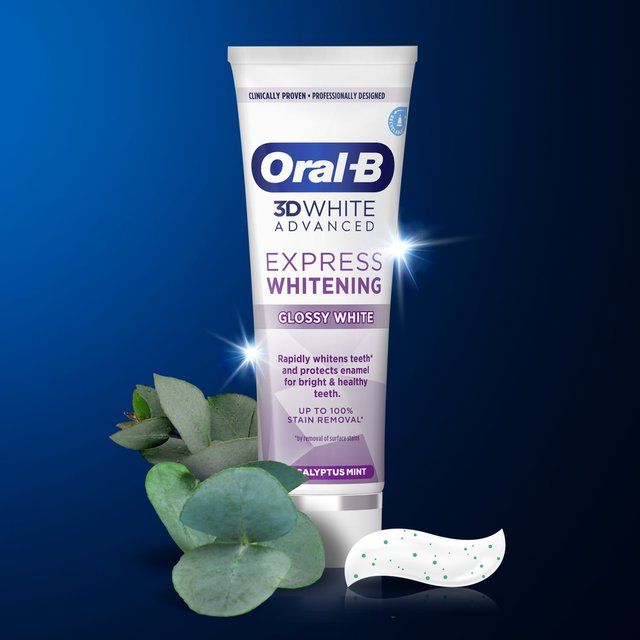 Oral B 3D White Express Whitening Gloss toothpaste   75ml