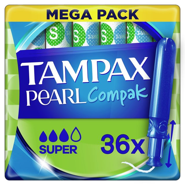 Tampax Pearl Compak Super Tampons   36 per pack GOODS M&S   