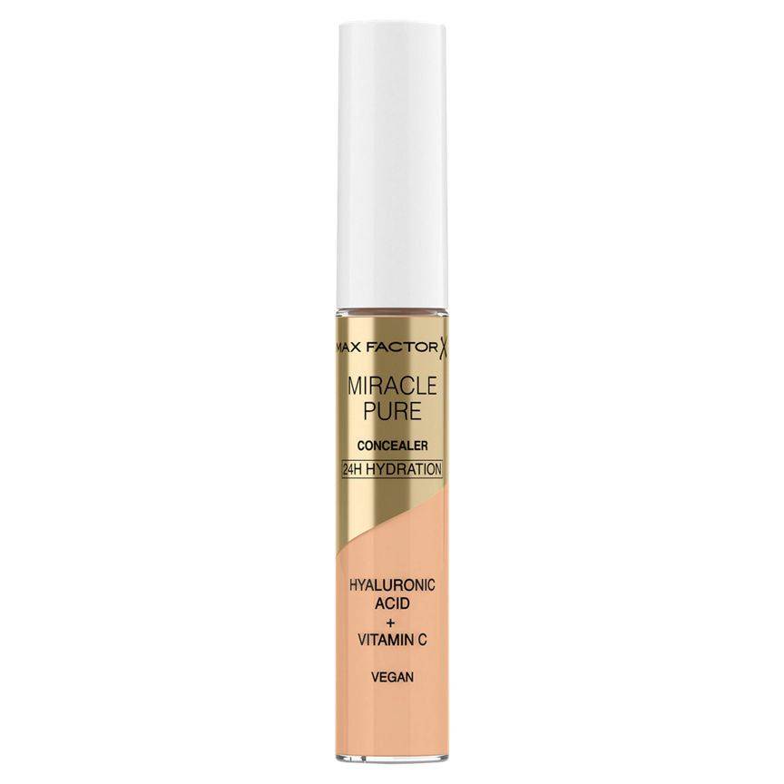 Max Factor Miracle Pure Concealer with Vitamin C & Hyaluronic Acid, Shade 01 GOODS ASDA   