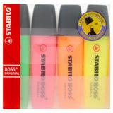 STABILO BOSS ORIGINAL Highlighter wallet of 4 assorted colours   4 per pack