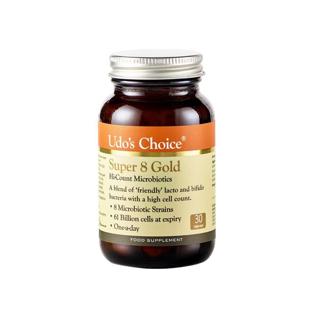 Udo's Choice Super 8 Gold Microbiotic Capsules   30 per pack