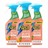 Flash Spray Wipe Done Bright Mandarin 3 x 800ml