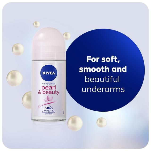 NIVEA Pearl & Beauty Anti-Perspirant Deodorant Roll-On    50ml GOODS M&S   