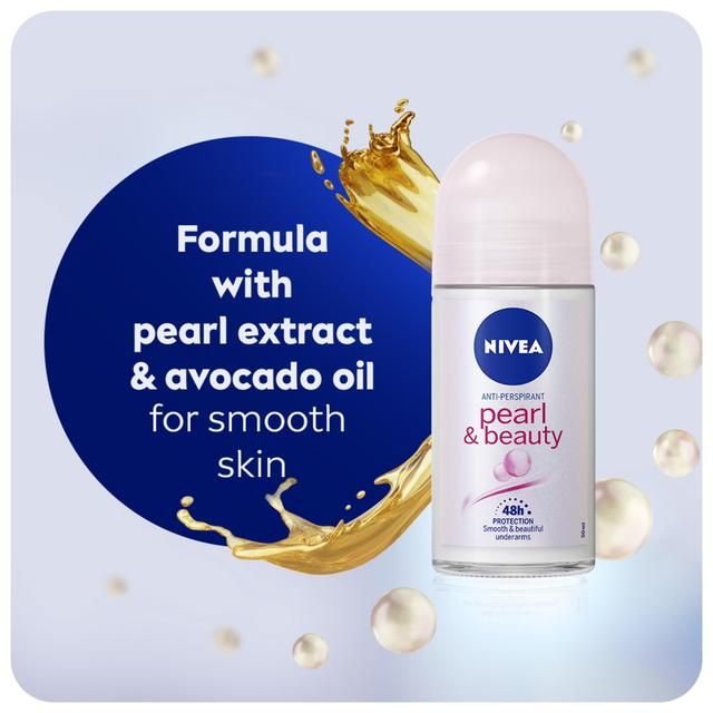 NIVEA Pearl & Beauty Anti-Perspirant Deodorant Roll-On    50ml GOODS M&S   