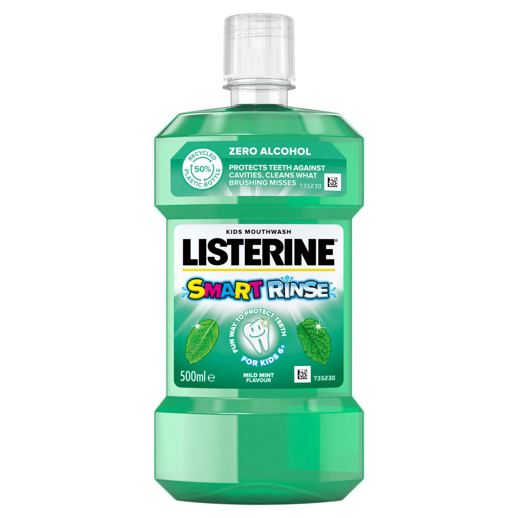 Listerine Smartrinse Mild Mint Kids Mouthwash 6+ Years 500ml