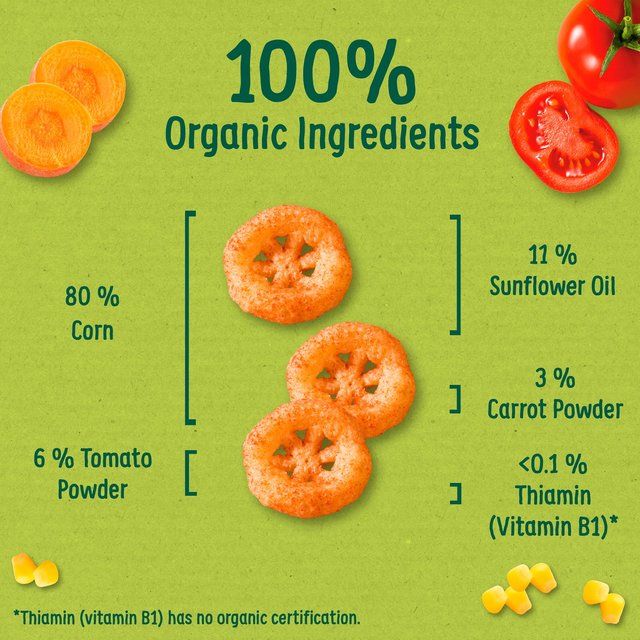 Organix Melty Tomato Organic Slices Baby Snack 7 months+   20g GOODS M&S   