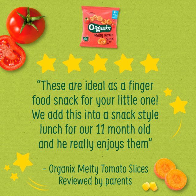 Organix Melty Tomato Organic Slices Baby Snack 7 months+   20g GOODS M&S   