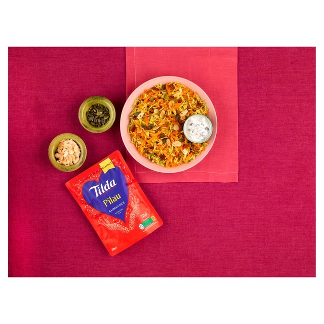 Tilda Microwave Pilau Basmati Rice   250g GOODS M&S   