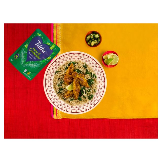 Tilda Microwave Lime & Coriander Basmati Rice   250g