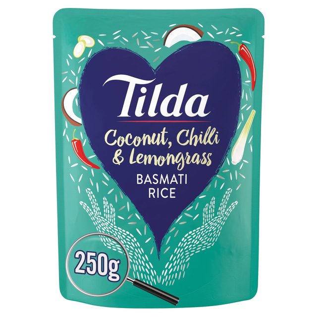 Tilda Microwave Coconut Chilli & Lemongrass Basmati Rice   250g