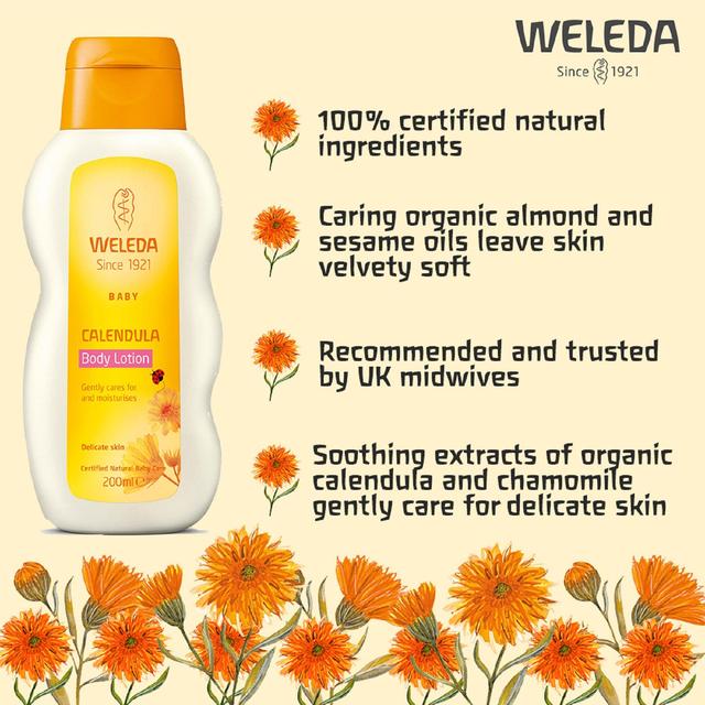 Weleda Baby Natural Calendula Body Lotion   200ml