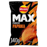 Walkers Max Punchy Paprika Sharing Crisps 140g GOODS Sainsburys   