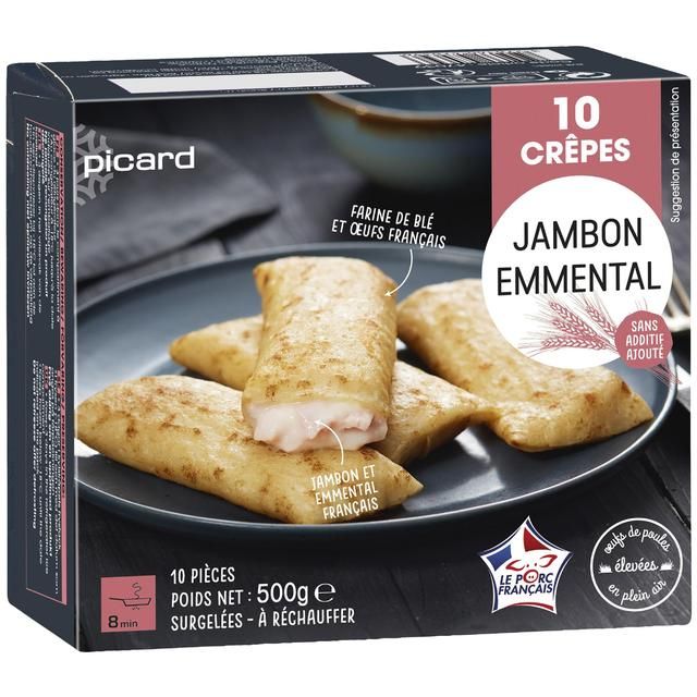 Picard Ham & Emmental Crepes   10 per pack