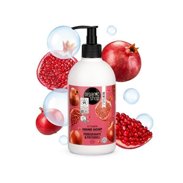 Organic Shop Vitamin Hand Soap Pomegranate & Patchouli 500ml