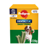 Pedigree Dentastix Fresh Adult Medium Dog Treats Dental Sticks x28 720g All bigger packs Sainsburys   