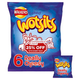 Walkers Wotsits Really Cheesy Multipack Snacks   6 per pack