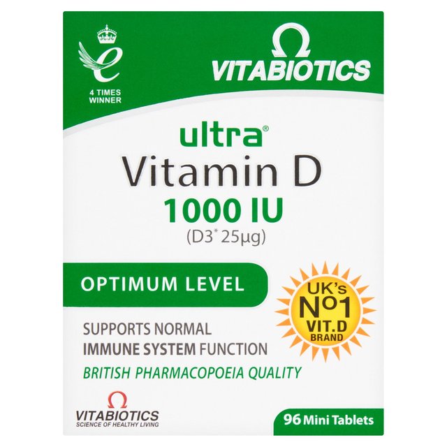 Vitabiotics Ultra Vitamin D Tablets 1000 IU    96 per pack