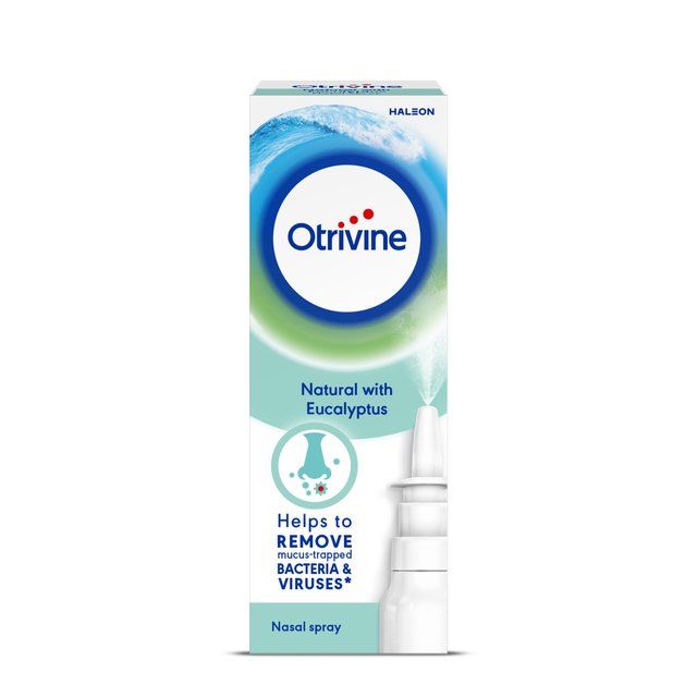 Otrivine Natural Nasal Spray With Eucalyptus Steroid Free & Vegan   20ml