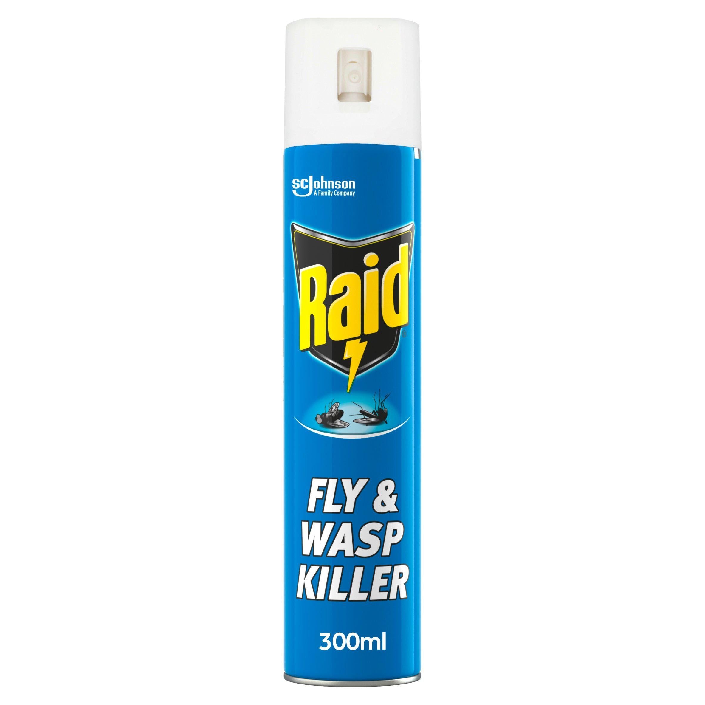 Raid Rapid Action Wasp Mosquito & Fly Killer Aerosol Spray 300ml essentials Sainsburys   