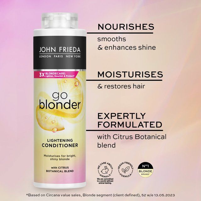 John Frieda Sheer Blonde Go Blonder Lightening Conditioner   500ml