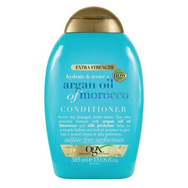 OGX Hydrate & Revive+ Argan oil Extra Strength pH Balanced Conditioner   385ml GOODS M&S   