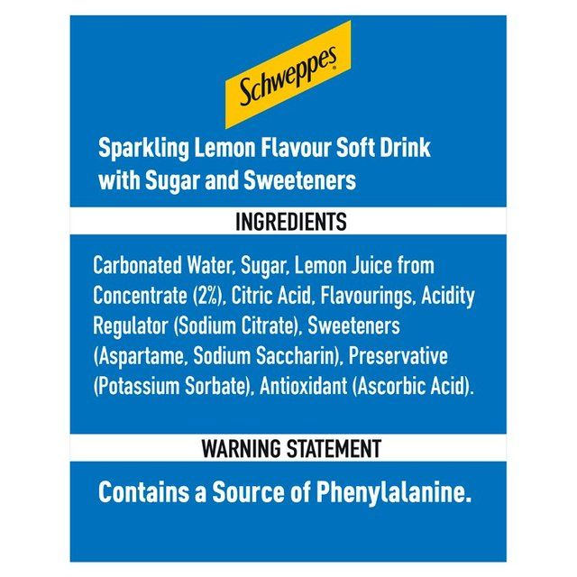 Schweppes Original Lemonade   12 x 150ml GOODS M&S   