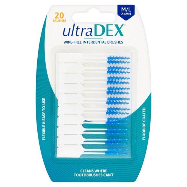 UltraDEX Wire-Free Interdental Brush Medium/Large   20 per pack